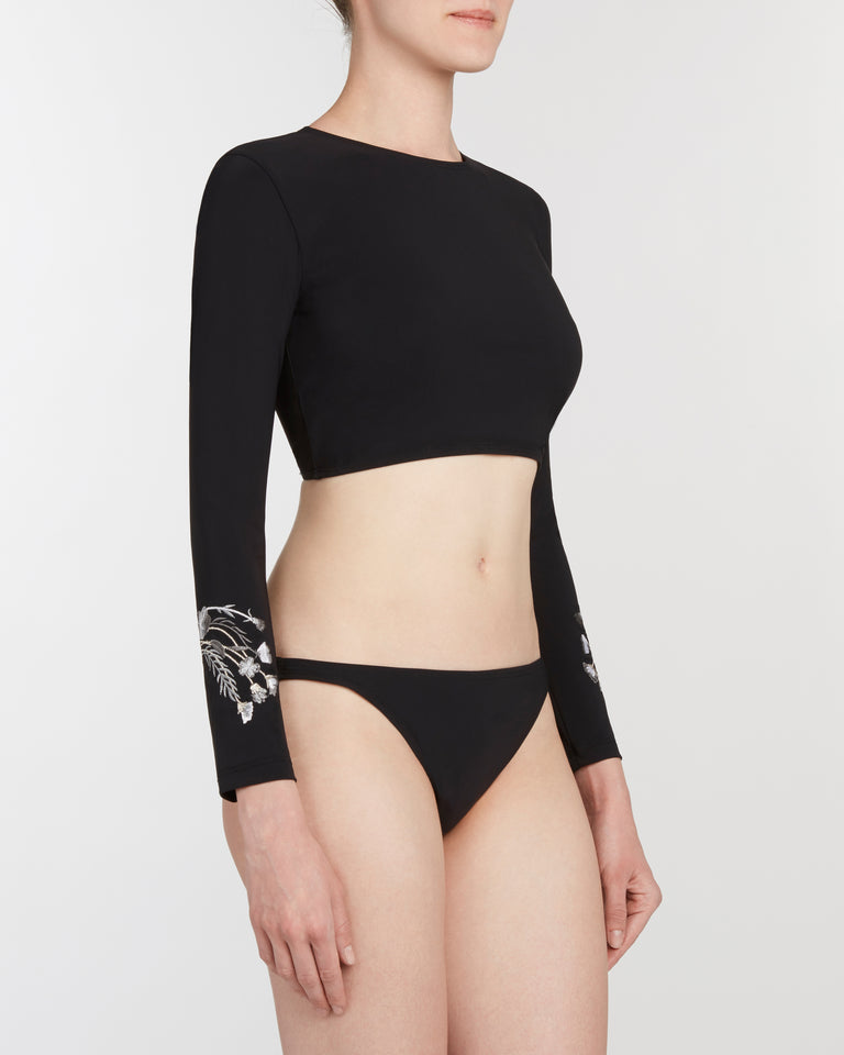 rash guard set in black - ALSTRAE