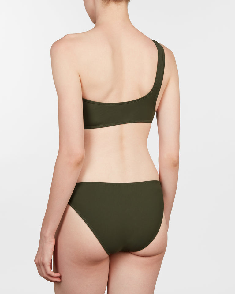 one shoulder II set in olive - ALSTRAE