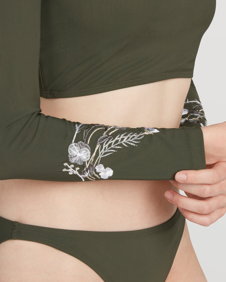 rash guard set in olive - ALSTRAE